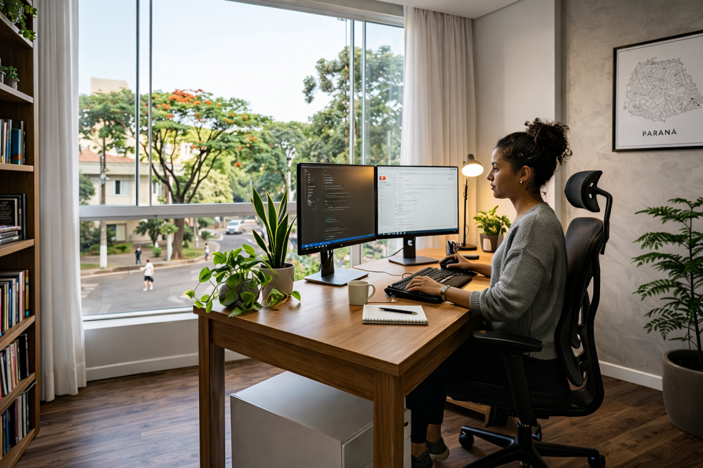 Coluna de Ferro: Postura no home office