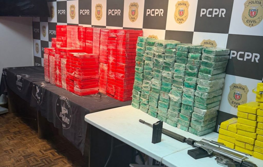 Campo Largo: PCPR intercepta crack, cocaína e fuzis avaliados em R$ 22 milhões