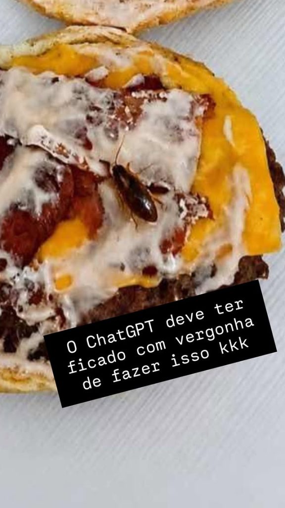Hamburgueria da RMC expõe fraude de cliente que usou imagem de IA para simular barata no lanche