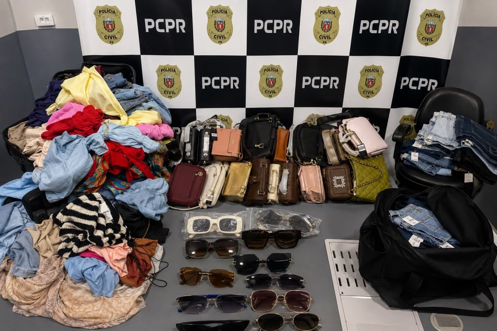 PCPR apreende 200 peças de roupas com etiqueta em operação contra desvio no Noroeste