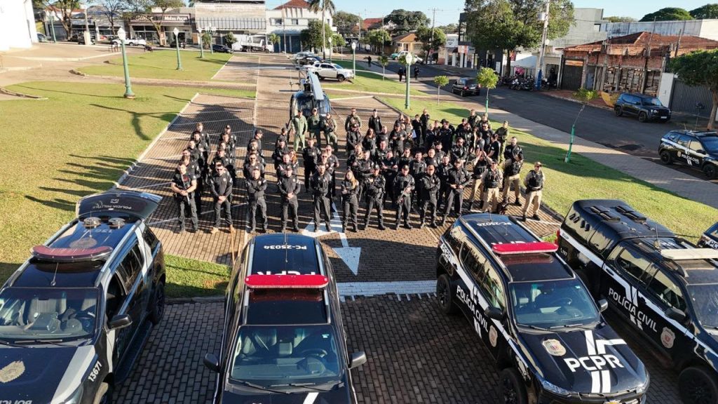 Operação conjunta da PCPR e PMPR prende 10 integrantes de facção no Noroeste do Paraná