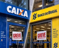 Funcionários da Caixa e do Banco do Brasil entram em greve por tempo indeterminado nesta quinta-feira