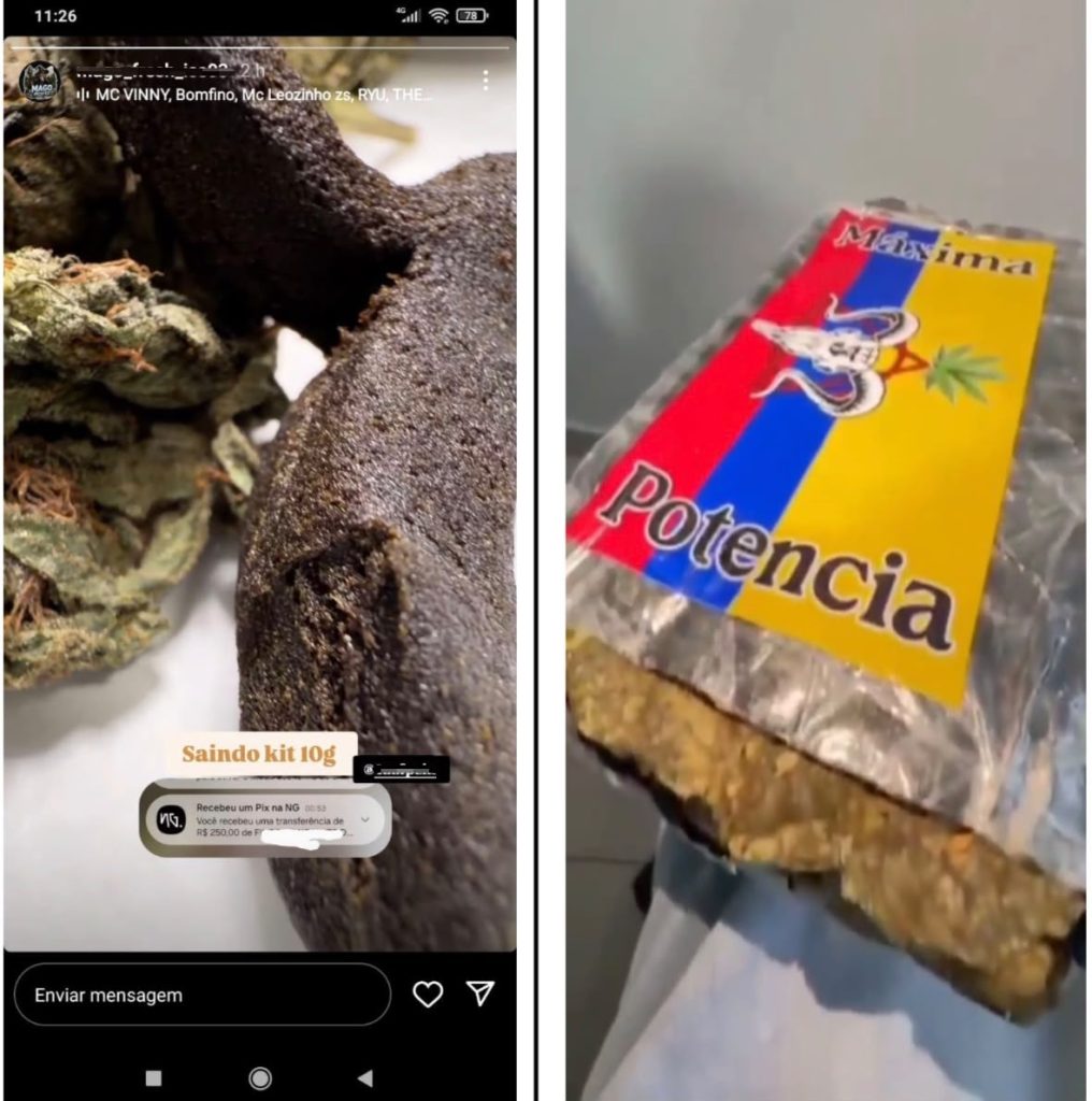 Tráfico virtual: PCPR prende em flagrante homem que vendia drogas pelas redes sociais em Colombo